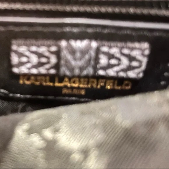 Karl Lagerfeld Black Studded Crossbody Bag - Picture 7 of 8
